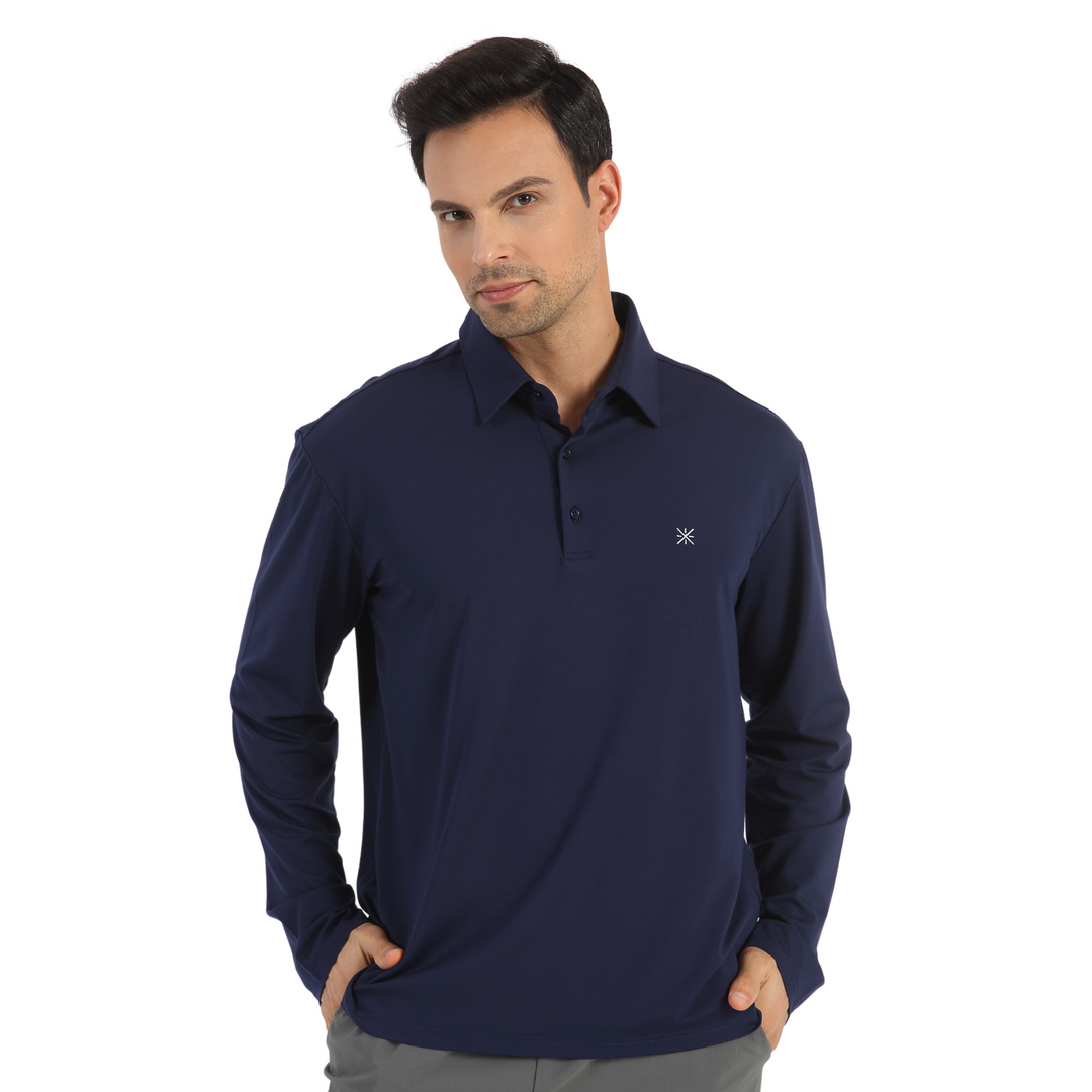Long Sleeve Polo Shirt UPF50+